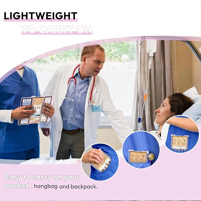 Nursing Clipboard Foldable, Foldable Clip Board w/Nursing Edition Medical Charts - Image 6
