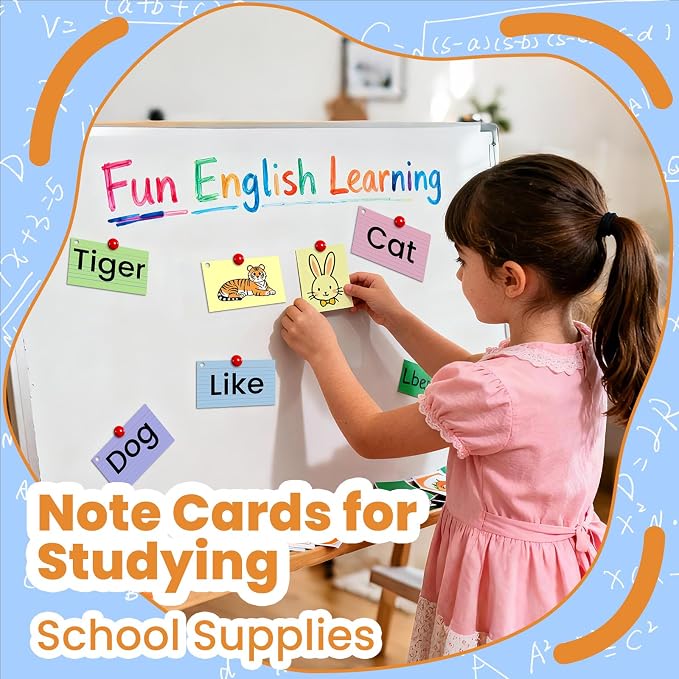 500Count Colored Index Cards 3x5 Inch - Image 4