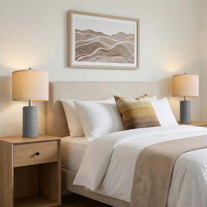 PoKat 20.75'' Ceramic Small Table Lamps - Image 3