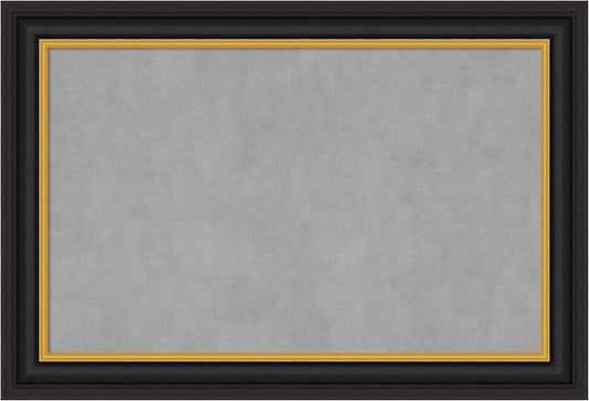 Amanti Art Black Framed Magnetic Board 26x38 Large Vision Board by AmantiArt