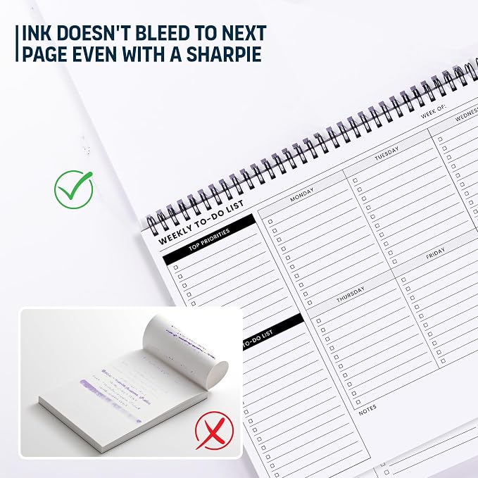 Of a Happy Kind Weekly To Do List Spiral Planner Pad - Image 5