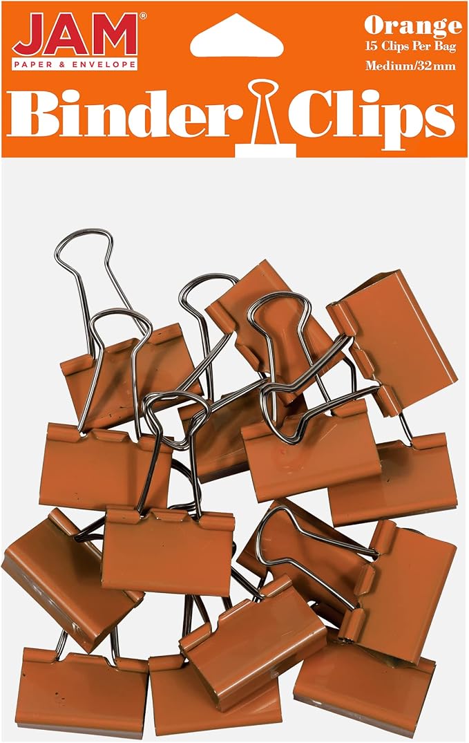 JAM PAPER Colorful Binder Clips by JAMPaper