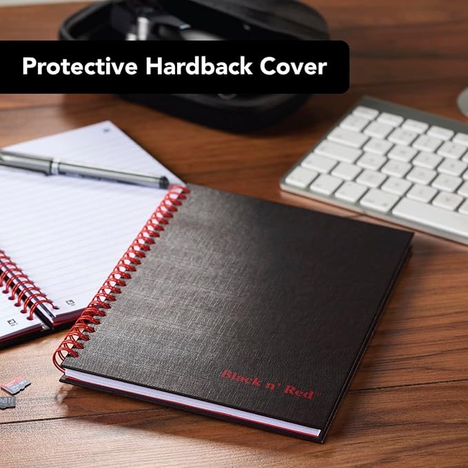 Black n' Red Notebooks, Business Journals, 2 Pack, 8-1/4" x 5-1/4", 70 Sheets - Image 3