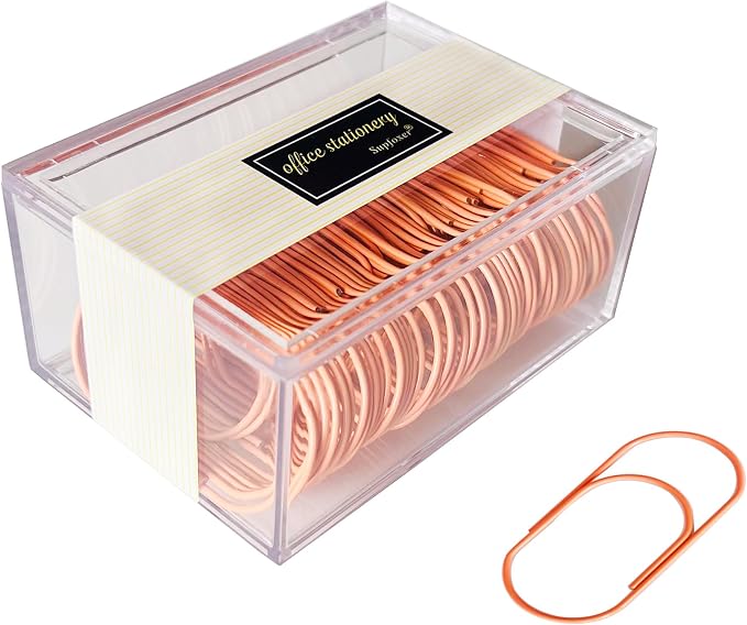 Orange Large Paper Clips by Supfoxer