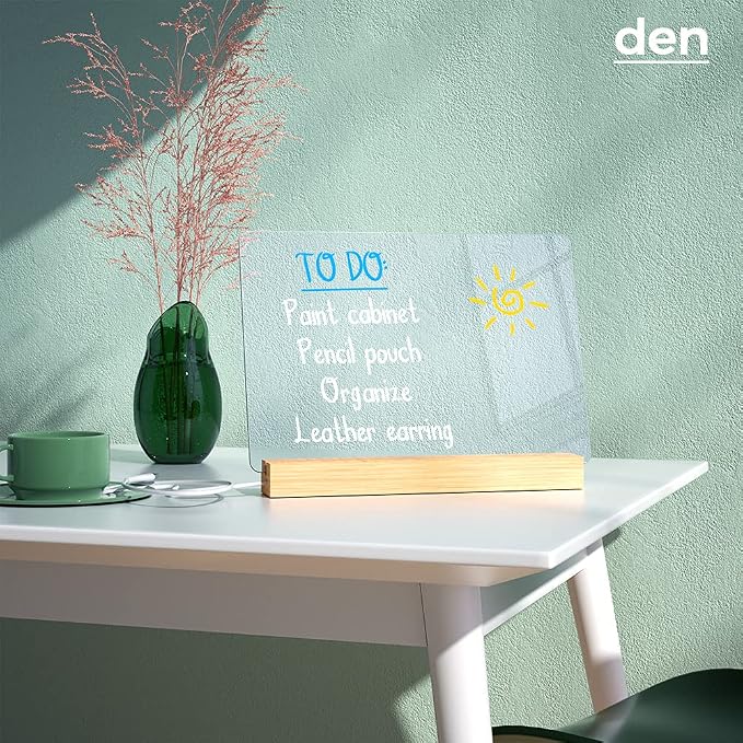 Light Up Clear Dry Drase Board 13 x 9 inch - Image 2