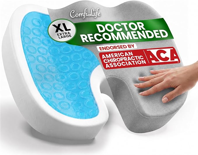 ComfiLife Extra Large Gel & Memory Foam Seat Cushion by ComfiLife