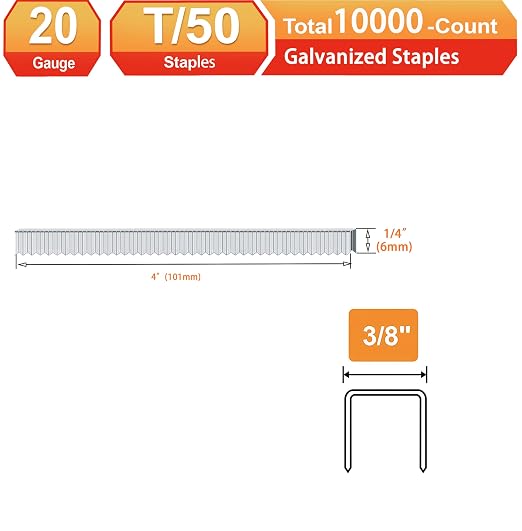 20 Guage Galvanized T/50 Staples - Image 2