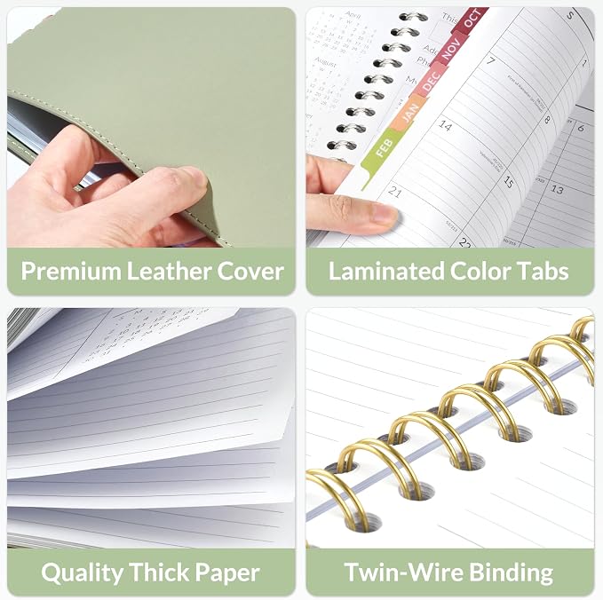 Forvencer Planner 2026-2027, Academic Planner Weekly & Monthly, Vegan Leather - Image 5