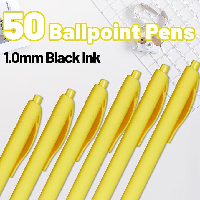 BallPoint Pens, 50 Pack, Bulk Pens, Click Pens - Image 2