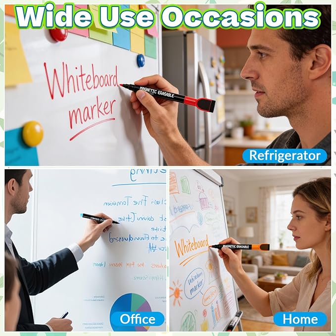12 Pcs Dry Erase Markers, 1 mm Fine Tip Dry Erase Marker - Image 7