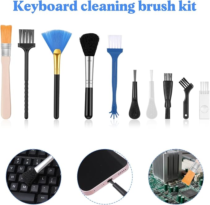 10 Pcs Keyboard Cleaning Brush, Shimmeroo Electronic Cleaning Brush Anti Static - Image 3
