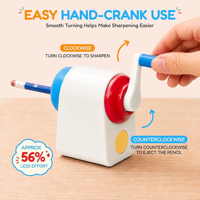 M&G Manual Pencil Sharpener, Hand Crank Pencil Sharpener - Image 3
