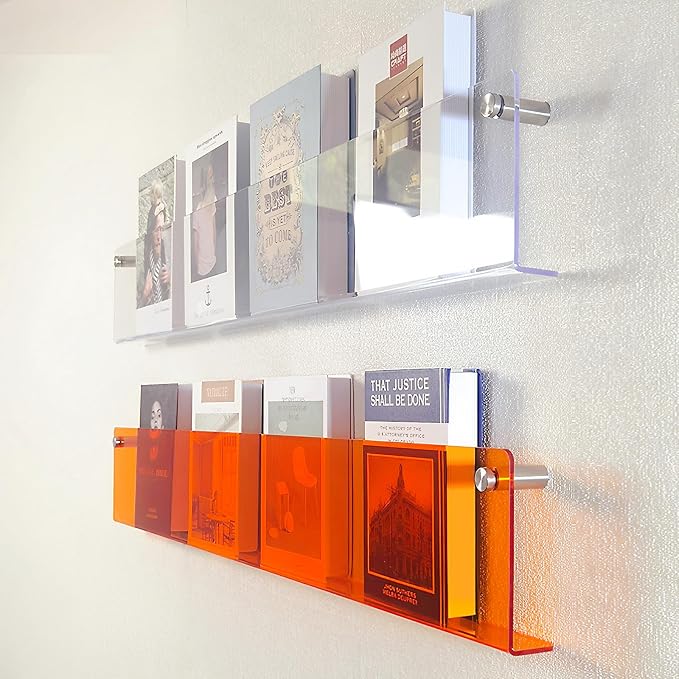 ROYALITA 2-Pack Acrylic Magazine Holder Brochure Holder, Fashion Hanging - Image 5