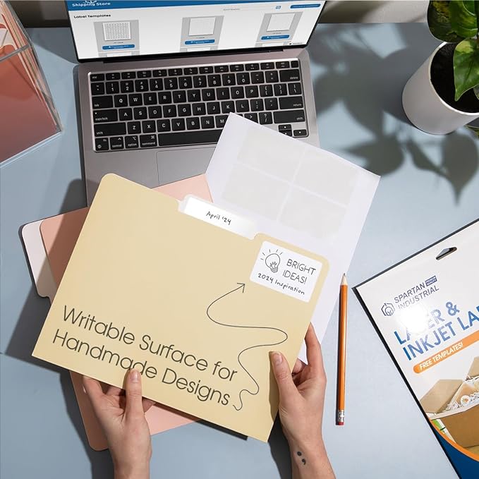 8.5" X 5.5" Matte White Printable Half Sheet Shipping Labels Mailing and - Image 5