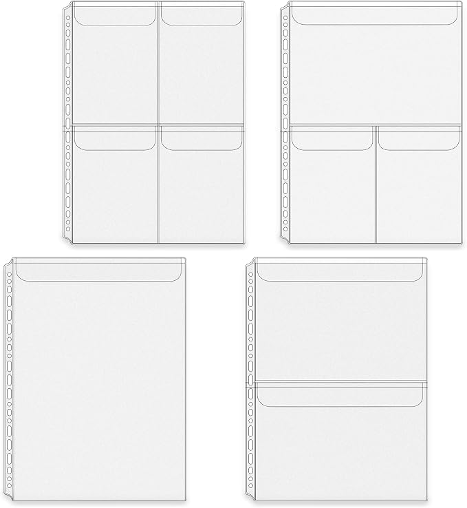 Mogoostry A4 Binder Pockets Zipperless Cash Envelopes Multi Pocket Binder by MoGuShiYe
