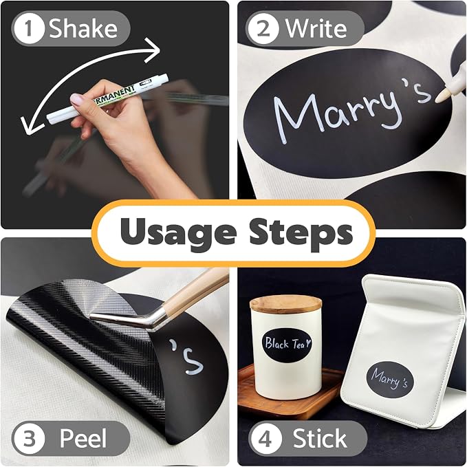JIEHENG 180Pcs Chalkboard Labels - Image 2