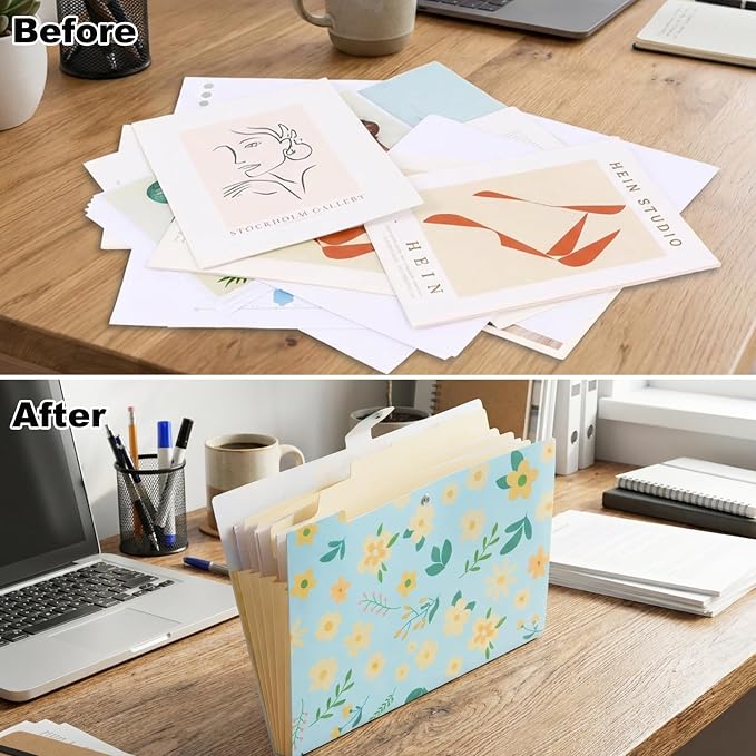 EOOUT 6pcs Expanding File Folders - Image 5