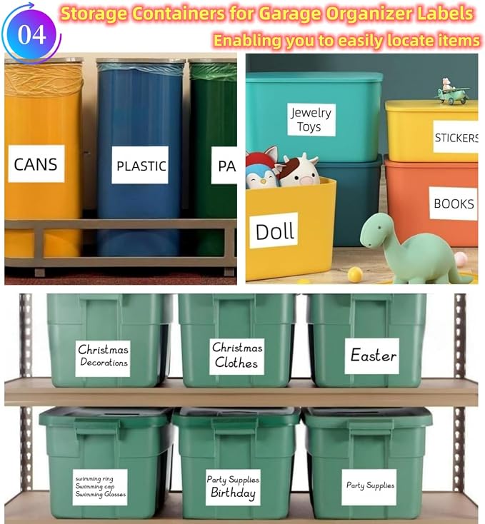 Removable Waterproof Labels for Storage Bins - Image 5