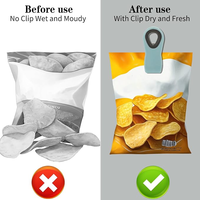 Chip Clips, Bag Clips, Magnetic Bread Food Package - Image 6