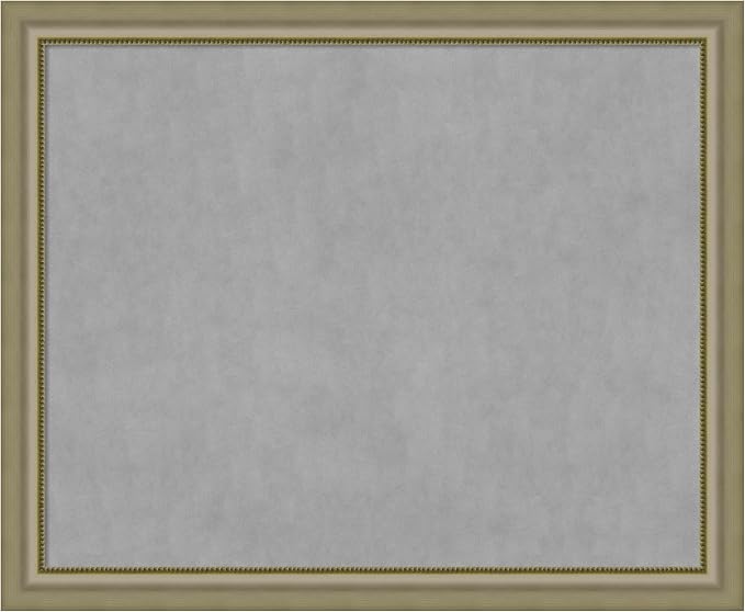 Amanti Art Silver Framed Magnetic Board 37x45 X-Large Vision Board by AmantiArt