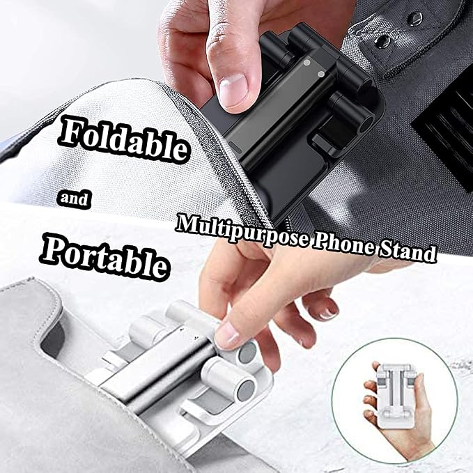 Meetuo 2 Pcs Cell Phone Stand for Desk, Adjustable & Foldable Phone Holder | - Image 8