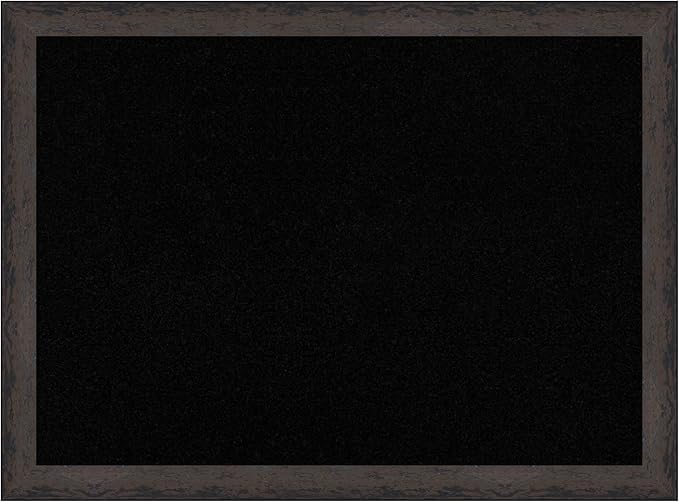 Amanti Art Black Cork Board for Wall, 23x31 Vision Board with Black Wood Frame, Medium Corkboard Office Decor for Home Organization, Modern Corkboard Pinboard to Display Items for Home Organization-DeskLoop Office