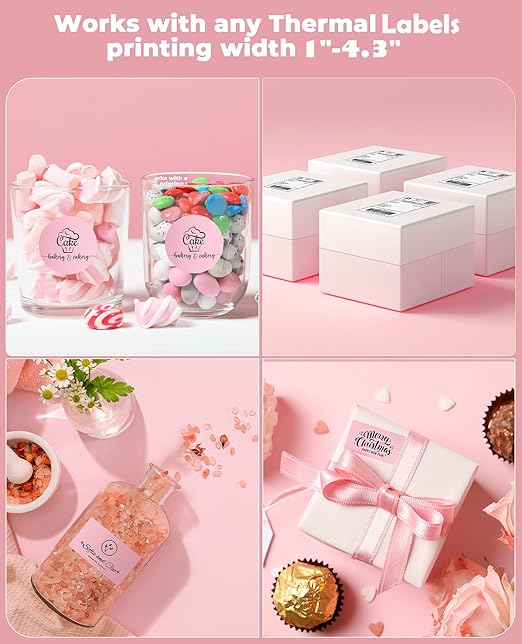 MUNBYN Bluetooth Thermal Label Printer, 4x6 Shipping Label Printer for Shipping Packages, Compatible with iOS, Android, PC, Mac, Chrome OS, Etsy, Ebay, Shopify, Amazon, USPS and More-DeskLoop Office