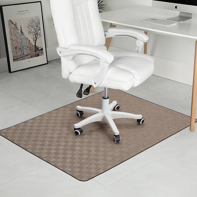 Chair Mat for Hardwood Floor, 50x63 Desk Computer Chair Mat for Hard Wood & by RccugmatS