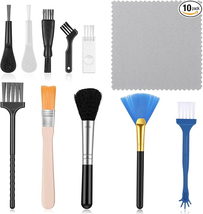10 Pcs Mini Anti Static Keyboard Cleaning Brush Kit Nylon Dust Brushes by Unknown
