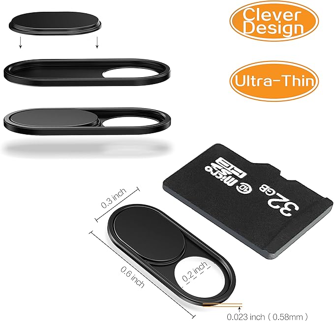 imluckies Laptop Camera Cover Slide, 0.023 inch Ultra-Thin Design, Invisible - Image 4