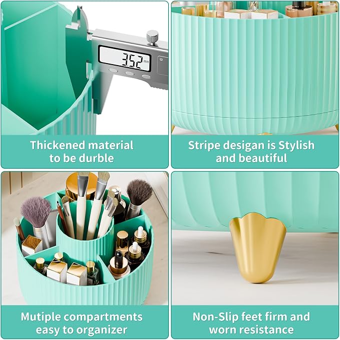 fanado 360° Rotate Makeup Brush Holder Organizer, Makeup Organizers Countertop - Image 5