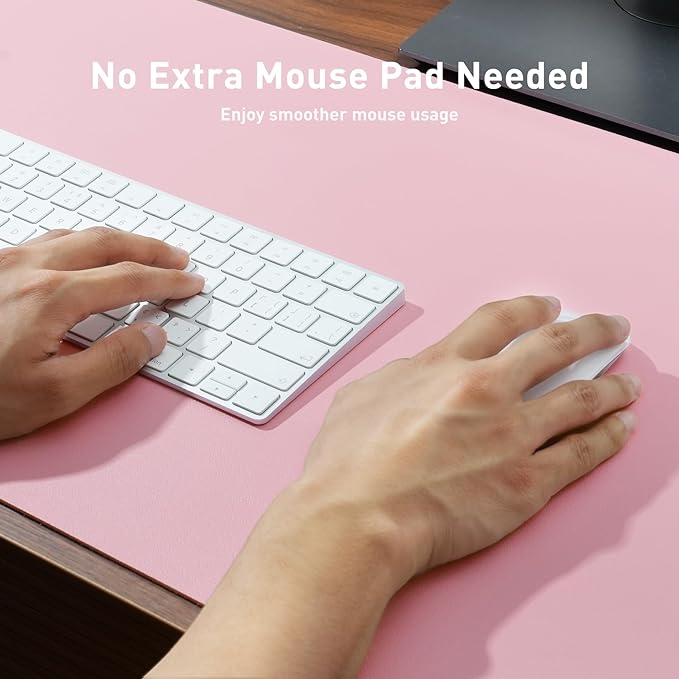 Aothia Leather Desk Pad Protector, Office Desk Mat, Large Mouse Pad, Non-Slip - Image 4