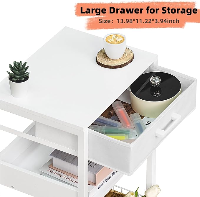 Lerliuo White Printer Stand - Image 6