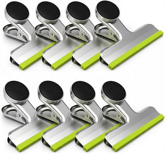 Magnetic Chip Clips, Stainless Steel Chip Bag Clips by HOUSEAGAIN
