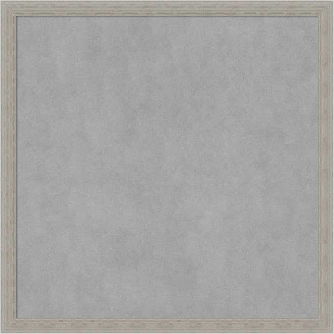 Amanti Art Grey Framed Magnetic Board 26x26 Medium Vision Board by AmantiArt