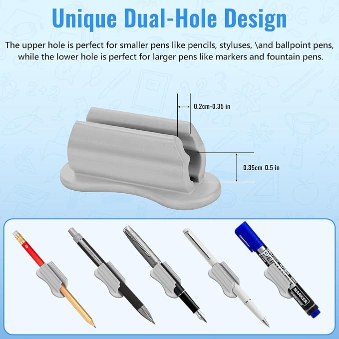 VZZNN Adhesive Pencil Holders for Desk, Marker Holder, Adhesive Pen Holder for - Image 3