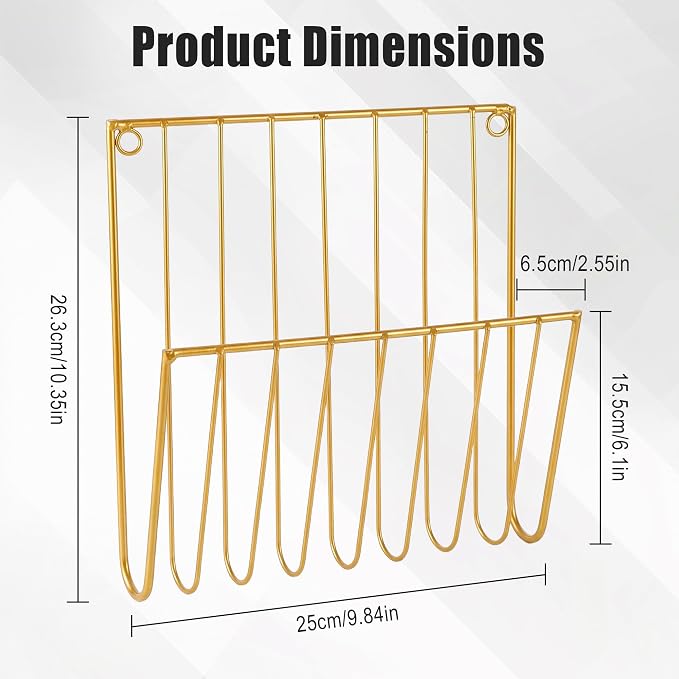 2-Pack Wall Magazine Rack, Magazine Holder Wall Mounted - Image 7