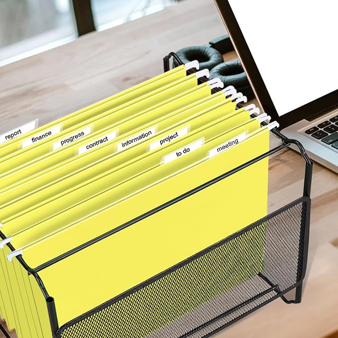 HERKKA Hanging File Folders, 30 Pack Reinforced Letter Size Hanging Folders - Image 7