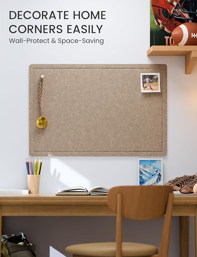Fluxynara Bulletin Board, 35.4" x 23.6" Cork Board Alternative - Image 4