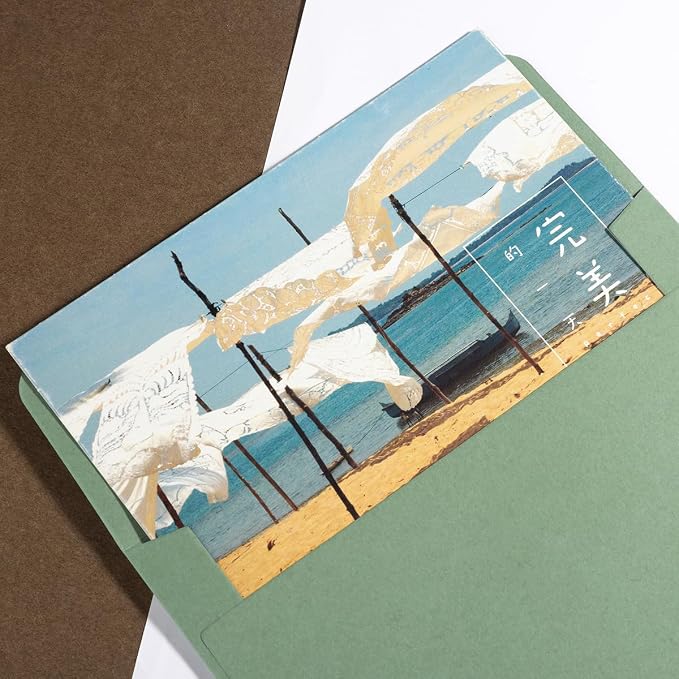 50 Pack 6 x 6 Square Envelopes Self Seal, Sage Green | - Image 7