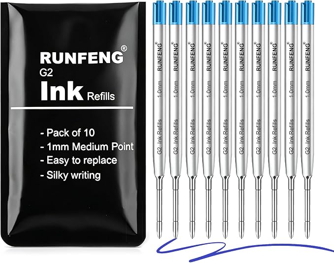 10 x Multifunctional Ballpoint Pen Refills, Universal Refills Length 10 cm by Unknown