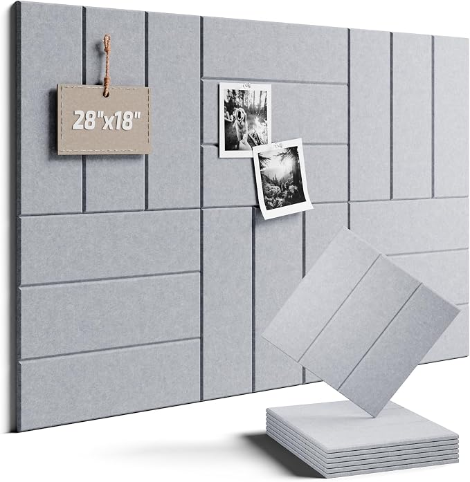 Felt Bulletin Board Tiles -28"x18" by FLUXYNARA