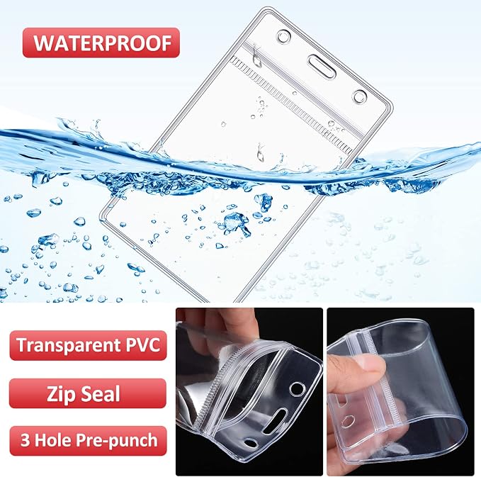 Marspark 200 Pcs ID Badge Holder - Image 6