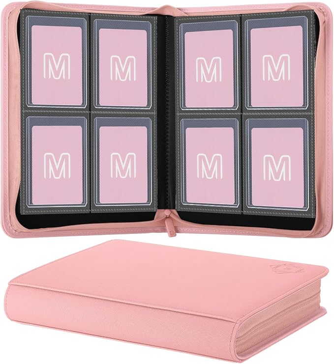Toploader Binder, 4-Pocket Side Load Trading Card Album, Holds 128 Cards by MOSLA
