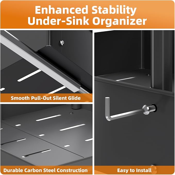 Henyol 2Packs Under Sink Organizer - Image 7