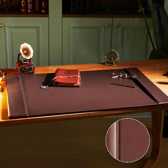 30 x 18 Inch Leather Desk Pad Protector - Image 3