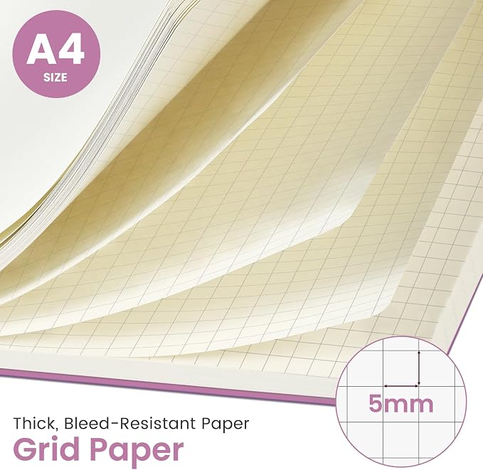 Taja Spiral Graph Notebook, 8.5"x11" Notebooks - Image 2
