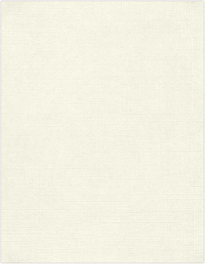 LUXPaper 8.5" x 11" Classic Linen Paper | Letter Size | Natural White | 70lb. by LUXPaper