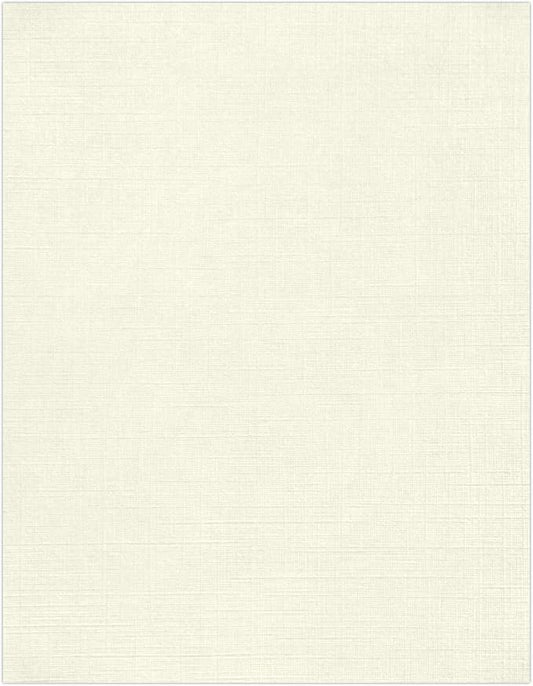 LUXPaper 8.5" x 11" Classic Linen Paper | Letter Size | Natural White | 70lb. by LUXPaper
