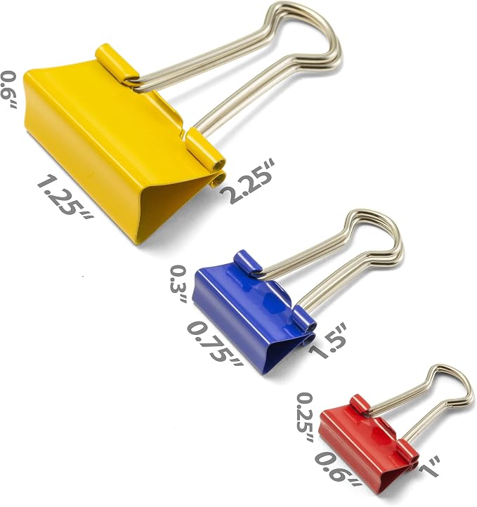 OfficemateOIC Binder Clips, 30 Clips per Tub - Image 2